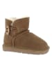 NICEBAY Leder-Winterboots "Branch" in Hellbraun