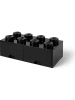 LEGO Pojemnik "Brick 8" w kolorze czarnym z szufladami - 50 x 18 x 25 cm