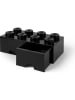 LEGO Pojemnik "Brick 8" w kolorze czarnym z szufladami - 50 x 18 x 25 cm