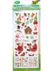 folia PAPER Glitzersticker "Weihnachten" in Bunt