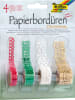 folia PAPER Papierbordüren "X-Mas" in Bunt - 4x 1 m