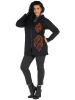 Aller Simplement Sweatjacke in Schwarz/ Rot/ Orange