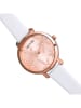 Sophie & Freda Kwartshorloge "Key West" wit/roségoudkleurig