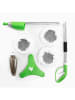 InnovaGoods Potrójny mop w kolorze zielonym z rozpylaczem - 40 x 130 x 40 cm