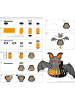 URSUS Laternen-Bastelset "Fledermaus" in Grau/ Orange