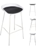 THE HOME DECO FACTORY 2er-Set: Barhocker in Weiß - (B)43 x (H)84 x (T)43 cm
