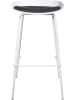 THE HOME DECO FACTORY 2-delige set: barkrukken wit - (B)43 x (H)84 x (D)43 cm