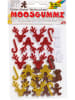 folia PAPER Glitter-schuimrubberstickers "Kerst" rood/goudkleurig/bruin - 38 stuks