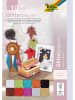 folia PAPER Glitterpapier meerkleurig - 10 stuks - (L)34 x (B)24 cm