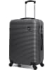 BlueStar Hardcase-Trolley "London" in Schwarz - (B)41 x (H)60 x (T)26 cm