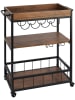 Wenko Küchenwagen "Rustico" in Walnuss - (B)80 x (H)89,5 x (T)40 cm