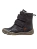 POM POM Leder-Boots in Dunkelblau