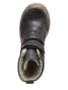 POM POM Leder-Boots in Dunkelblau