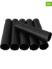 Zenker 6-delige set: schuimrollen "Patisserie" zwart - (L)6,5 x Ø 1,7 cm