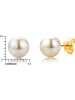 Diamant Exquis Kolczyki-wkrętki z perłami w kolorze białym