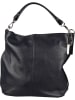 Florence Bags Leder-Schultertasche "Taba" in Dunkelblau - (B)32 x (H)31 x (T)16 cm