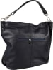 Florence Bags Leder-Schultertasche "Taba" in Dunkelblau - (B)32 x (H)31 x (T)16 cm