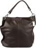 Florence Bags Leder-Schultertasche "Taba" in Braun - (B)32 x (H)31 x (T)16 cm