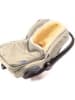 Hofbrucker Lammfell-Fußsack "Maxi" in Beige - (L)80 x (B)30 cm