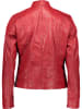 Caminari Skórzana kurtka w kolorze czerwonym