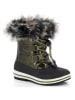 Kimberfeel Winterstiefel "Diana" in Oliv/ Schwarz