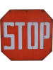 Anticline Decoratief bord "Stop" met licht rood/wit - (B)41 x (H)41 x (D)8 cm