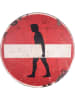 Anticline Decoratief bord rood/wit - Ø 51 cm