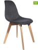 THE HOME DECO FACTORY 2-delige set: eetkamerstoelen zwart/naturel - (B)55 x (H)85 x (D)46 cm