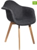 THE HOME DECO FACTORY 2-delige set: armstoelen zwart - (B)62 x (H)84 x (D)59 cm