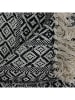 Ethnical Life Katoenen plaid zwart/crème - (L)150 x (B)120 cm