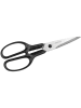 Nirosta Nożyczki uniwersalne "Inox" w kolorze czarnym - dł. 21 cm