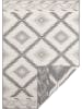 NORTHRUGS Indoor-/ Outdoor-Teppich "Malibu" in Grau/ Creme