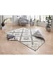 NORTHRUGS Indoor-/ Outdoor-Teppich "Malibu" in Grau/ Creme