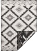 NORTHRUGS Indoor-/ Outdoor-Teppich "Malibu" in Schwarz/ Creme