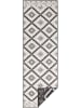 NORTHRUGS Indoor-/ Outdoor-Teppich "Malibu" in Schwarz/ Creme