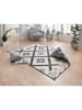 NORTHRUGS Indoor-/ Outdoor-Teppich "Malibu" in Schwarz/ Creme