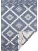 NORTHRUGS Omkeerbaar tapijt "Malibu" blauw/crème