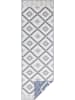 NORTHRUGS Omkeerbaar tapijt "Malibu" blauw/crème