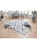 NORTHRUGS Omkeerbaar tapijt "Malibu" blauw/crème