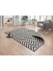 NORTHRUGS Indoor-/ Outdoor-Teppich "Palma" in Schwarz/ Creme