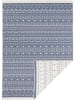 NORTHRUGS Indoor-/outdoortapijt "Kuba" blauw/crème