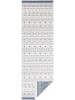 NORTHRUGS Indoor-/outdoortapijt "Kuba" blauw/crème