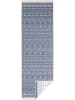 NORTHRUGS Indoor-/outdoortapijt "Kuba" blauw/crème