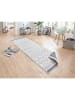 NORTHRUGS Omkeerbaar tapijt "Kuba" blauw/crème