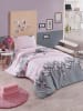 Elizabed Beddengoedset "Rodez" lichtroze/grijs