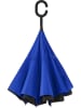 Impliva Inside-Out-Schirm in Blau/ Schwarz - Ø 107 cm