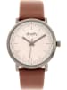 Simplify Kwartshorloge "The 6200" bruin/antraciet/beige