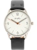Simplify Kwartshorloge "The 6300" zwart/zilverkleurig/wit