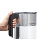 Bosch Kleingeräte Wasserkocher "Styline" in Weiß/ Silber - 1,5 l