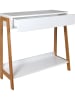 THE HOME DECO FACTORY Sidetable wit - (B)80 x (H)77 x (D)30